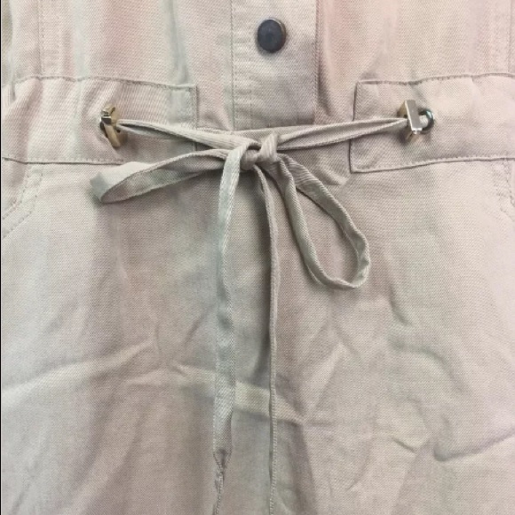 Cache Button Up Tencel Drawstring Shirt Dress - Picture 8 of 11